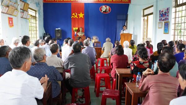 TÚ SƠN 1: HỌP DÂN TRIỂN KHAI ĐO ĐẠC, CHỈNH LÝ DỮ LIỆU ĐẤT ĐAI